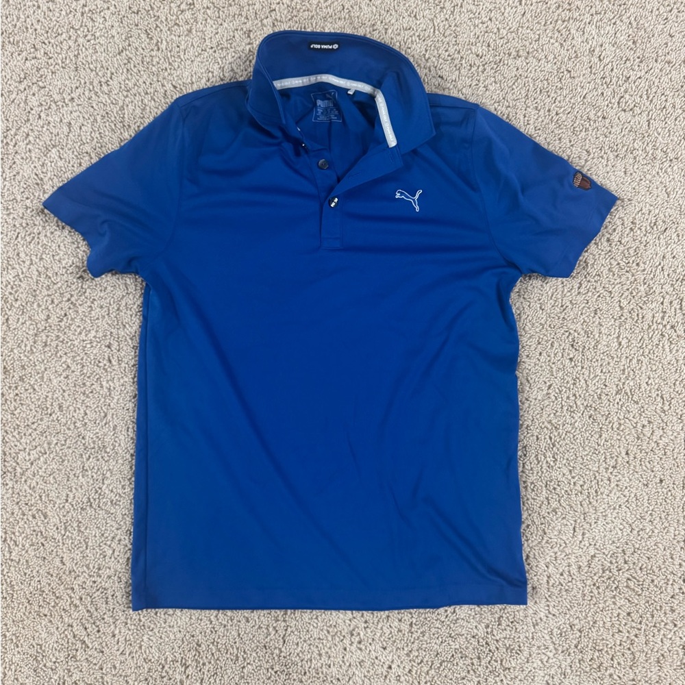 Puma Men's Vibrant Blue Polo Shirt